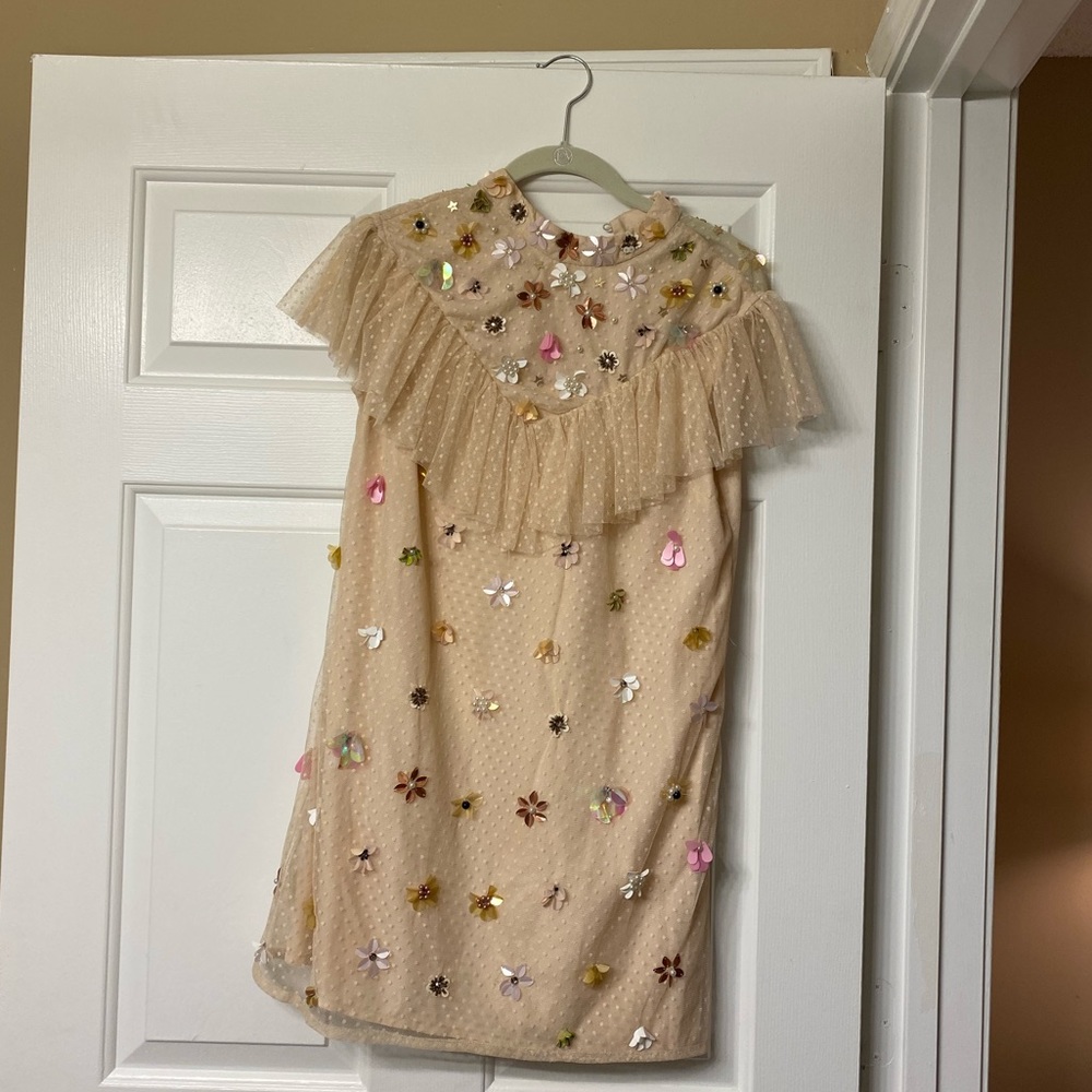 Asos light pink flower detail